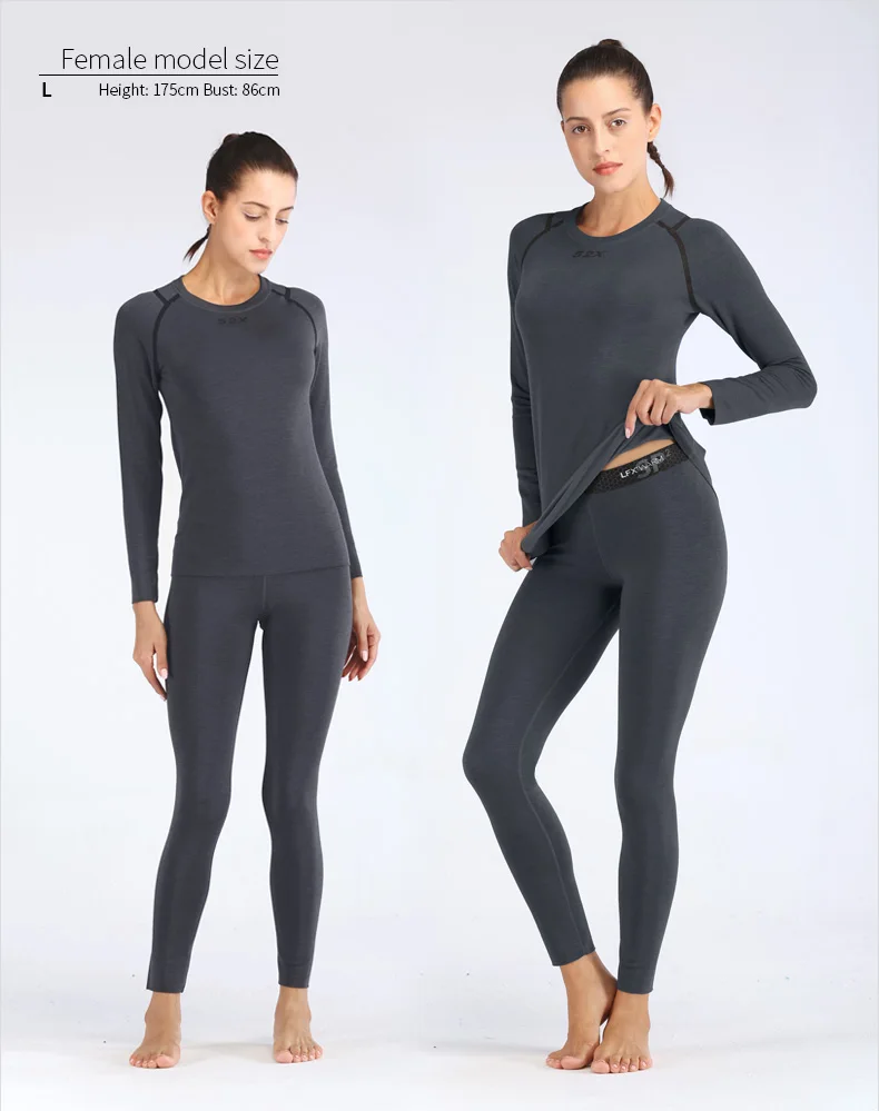 52025 Men Thermal Underwear Women Thermal Underwear Carbon Fiber Fleece-lined Soft Warm Seamless Skin-friendly Thermo Long Johns mens thermal underwear