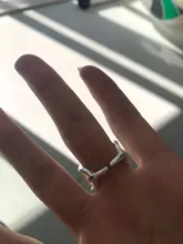 Foxanry-anillos de fiesta de Plata de Ley 925, cadena Simple hueca, Cruz, geométrica, diseño creativo hecho a mano, regalos de joyería para novia