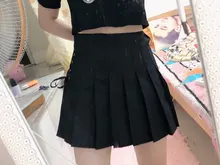 Sexy Skirt A-Line Lace-Up Punk Girls Harajuku Gothic High-Waist Preppy Women Summer Hip-Hop