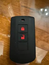 De silicona remoto caso clave Fob de la piel de la cubierta de la manga de la chaqueta para Mitsubishi L200 ASX Outlander Eclipse Cruz Pajero Sport Lancer