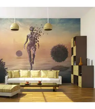 

Photo Mural-walking through the water