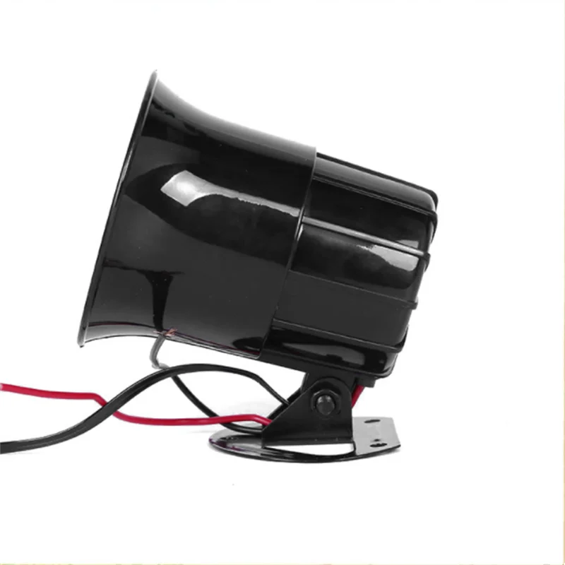 12V Car Motocycle 3 Tone Siren Loud Auto Horn Loudspeaker Electric Ambulance Alarm Sound Speakers 110dB Universal Car Siren Horn Motorcycle Horn