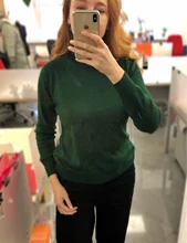 Cashmere Sweater Knitted Turtleneck Female Winter Plus-Size Womens Warm 