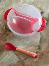 Vajilla de alimentación de bebé, plato hondo con ventosa para niños pequeños, tapa de alimentación para niños, tazón de entrenamiento con cuchara, platos de aprendizaje