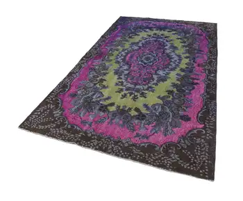 

171x291 Cm Multicolor Handmade Over Dyed Rug-6x10 Ft