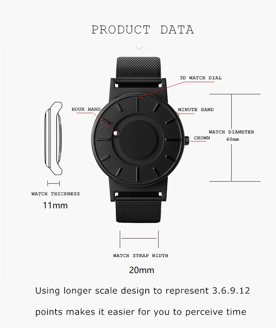 prova dwaterproof água luxo relógio de pulso