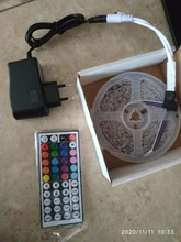 5M-30M tira de LED de 5050 de 2835 IP20 RGB banda LED Luz de cinta a rayas DC 12V diodo RGB cinta IR adaptador de controlador