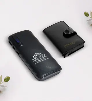 

Personalized Is Mechanismed Wallet Card Wallet and 12.000 Mah Powerbank Gift Seti-12