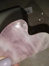 Tabla de piedra de jade o rosa cuarzo natural, placa raspadora de Gua Sha, masajeador facial y corporal, espalda, cuello