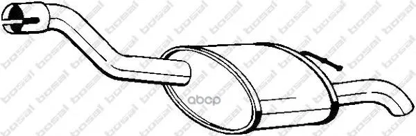 Глушитель Задняя Часть Ford Focus 02-04, 154-375 Bosal арт. 154-375