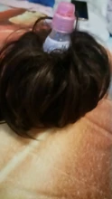 Bicicleta con sintético Flexible moño para el cabello rizado cabello moño elástico sucio ondulado Scrunchies abrigo de cola de caballo de pelo banda Exte