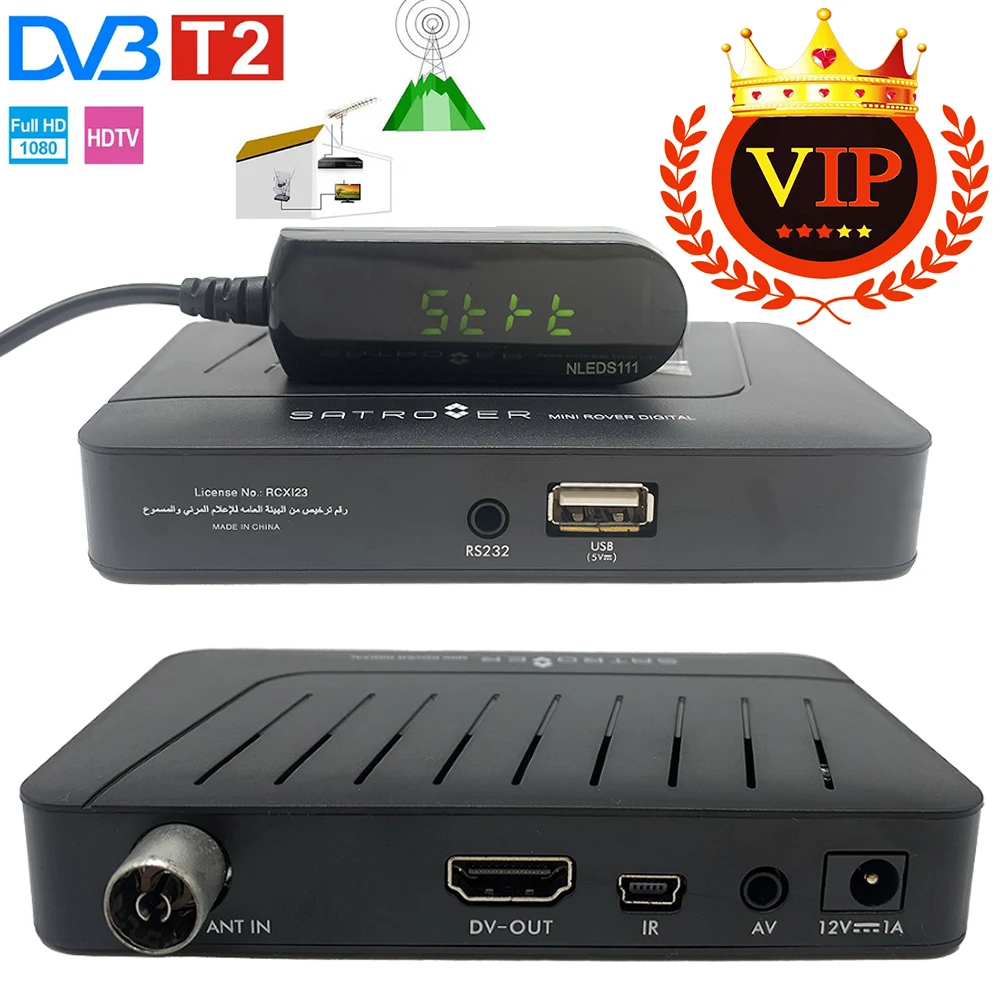 dvb t2 tv tuner DVB T2 H.264 Tv Tuner Support 10Bit USB 2.0 Full Compatible With T AV MINI HDMI output | Электроника