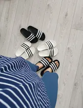 ASIFN hombres Zapatillas Zapatos Hombre EVA mujeres par Flip Flops suave negro blanco rayas Casual de verano hombre Chaussures Femme diapositivas