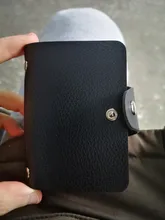 Tarjetero de piel sintética con 24 Bits para hombre y mujer, funda para tarjetas de crédito, pasaporte, billetera para tarjetas de identificación