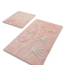 Коврики для ванной нескользящие Противоскользящие коврики противоскользящие орхидеи порошок 2'Li набор 60X100 см-50X60 см
