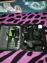 Pistola de masaje eléctrica LCD para adelgazar músculos, relajación para cuello, parte trasera del pie, pierna, hombros, pistola de masaje de percusión