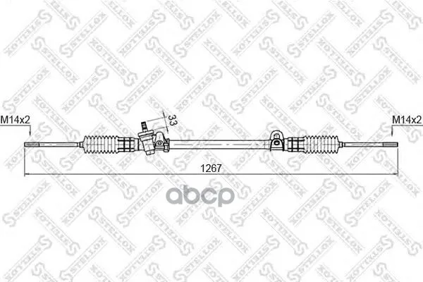 00-35013-Sx_рейка Рулевая Механическая! С Рул. Тягами Ford Scorp