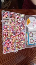 700 unids/set 24 rejilla granos coloridos creativo juguetes para niñas de la joyería DIY hecho a mano haciendo rompecabezas Kit de Artes y Oficios de juguete de los niños