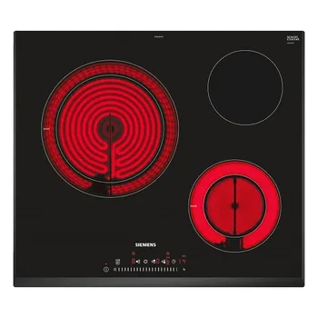 

Glass-Ceramic Hob Siemens AG Control touchSlider Slider Timer