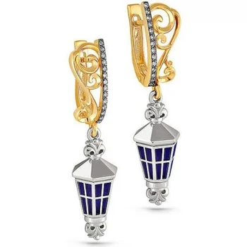 

Kabarovsky earrings with 28 yellow gold diamonds 750