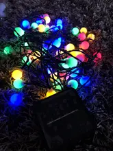 Lighting-Strings Lamp-Chain Christmas Led Outdoor Garden Waterproof Solar Multicolor/warm