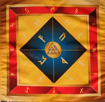 

Rune cloth on the altar Wicca Runes
