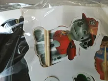 Decoración de fiesta de cumpleaños de la patrulla canina para niños, Tarjeta para pastel, fruta, suministros de fiesta de cumpleaños, juguetes de la patrulla canina