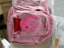 Mochila De Peppa Pig para niñas pequeñas, morral de juguete de dibujos animados de Anime, Bolsa Escolar, regalos de cumpleaños