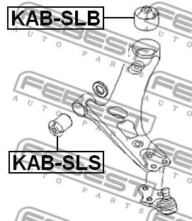Сайлентблок рычага KIA SPORTAGE/HYUNDAI IX35 09- пер.подв. FEBES