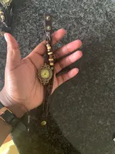 Watch Bracelet Quartz-Dress Gift Vintage Genuine-Leather High-Quality Women Multicolor
