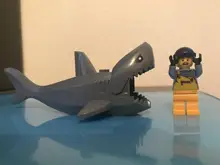 Animales de bloqueo para niños, traje de escorpión, oso, Tigre, tiburón, caballo, juguetes de bloques de construcción, Compatible con animales de bloqueo, regalos