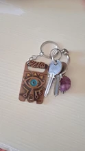 Unisex llavero escudo Hylian/Sheikah pizarra clave colgante cadenas Anime baratija llavero colecciones clave anillo