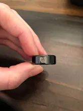 FairLadyHood-anillo de acero inoxidable con alas de la libertad para hombres y mujeres, anillos de dedo con diseño de ataque a Titan, de titanio negro, para aficionados al Anime