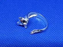 Anillos de gato Kinitial Vintage para mujer y hombre, Anillos de animales Punk, Anillos de gato, bisutería, 1 ud.