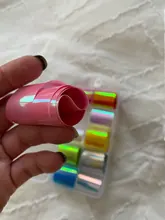 CHNRMJL-Lámina de transferencia de manicura holográfica, pegatinas adhesivas en envoltorios de papel AB, estrellado, accesorios de decoración de uñas