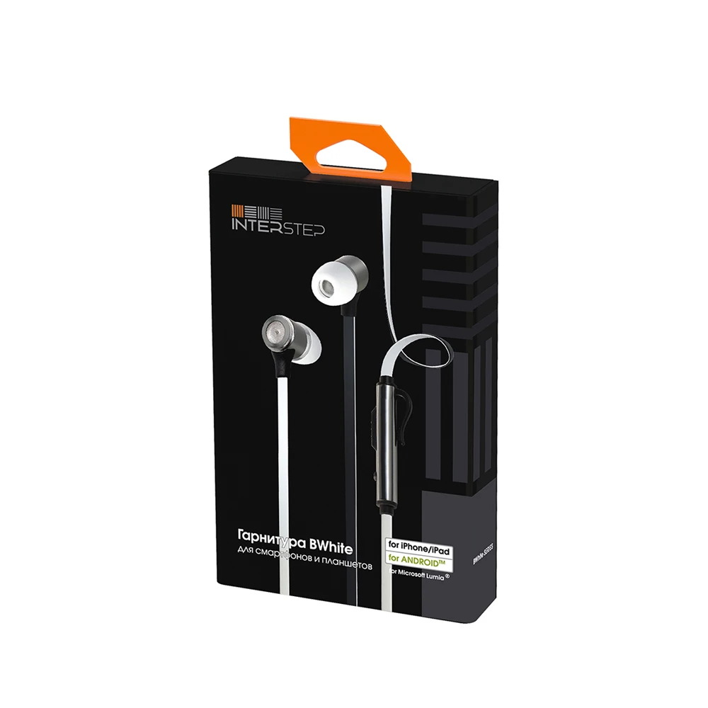 Гарнитура INTERSTEP BW METAL 3.5мм