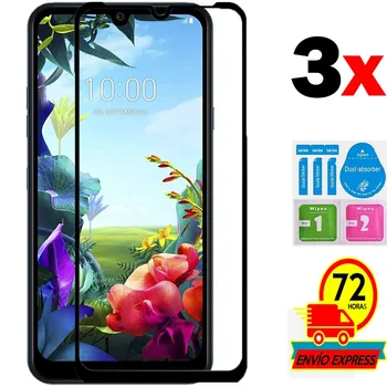 3x スクリーンプロテクター強化ガラス lg K50s フル液晶画面