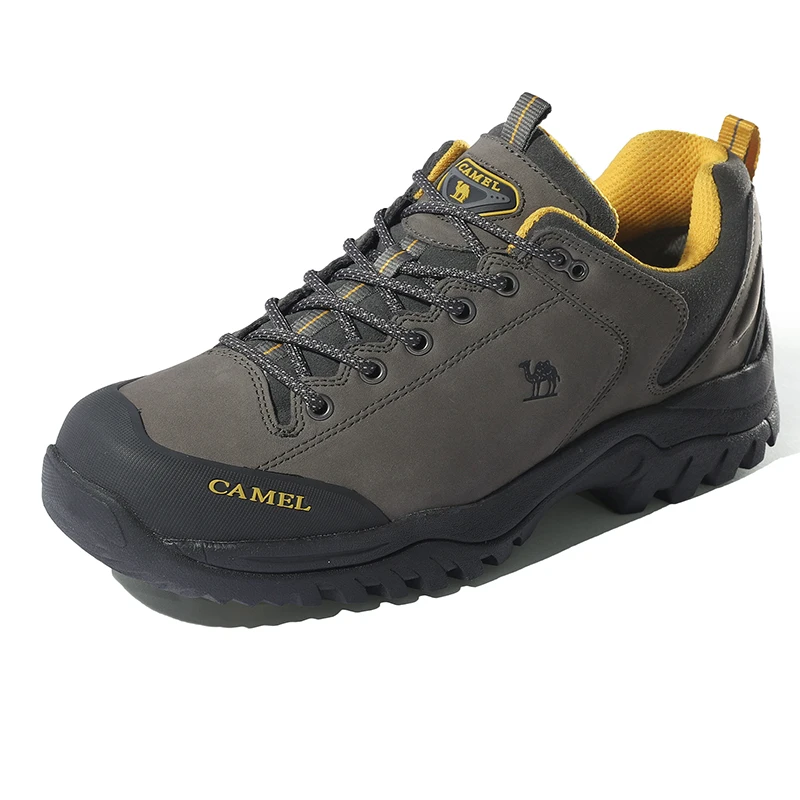 CAMEL/Новое поступление; классические стильные мужские походные ботинки на шнуровке; Мужская Спортивная обувь для улицы; дышащие ботинки для треккинга; кроссовки - Цвет: A832026485-Gray