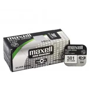 

Pilas de boton Maxell bateria original Oxido de Plata SR1120SW 1.55V blister 5X Uds