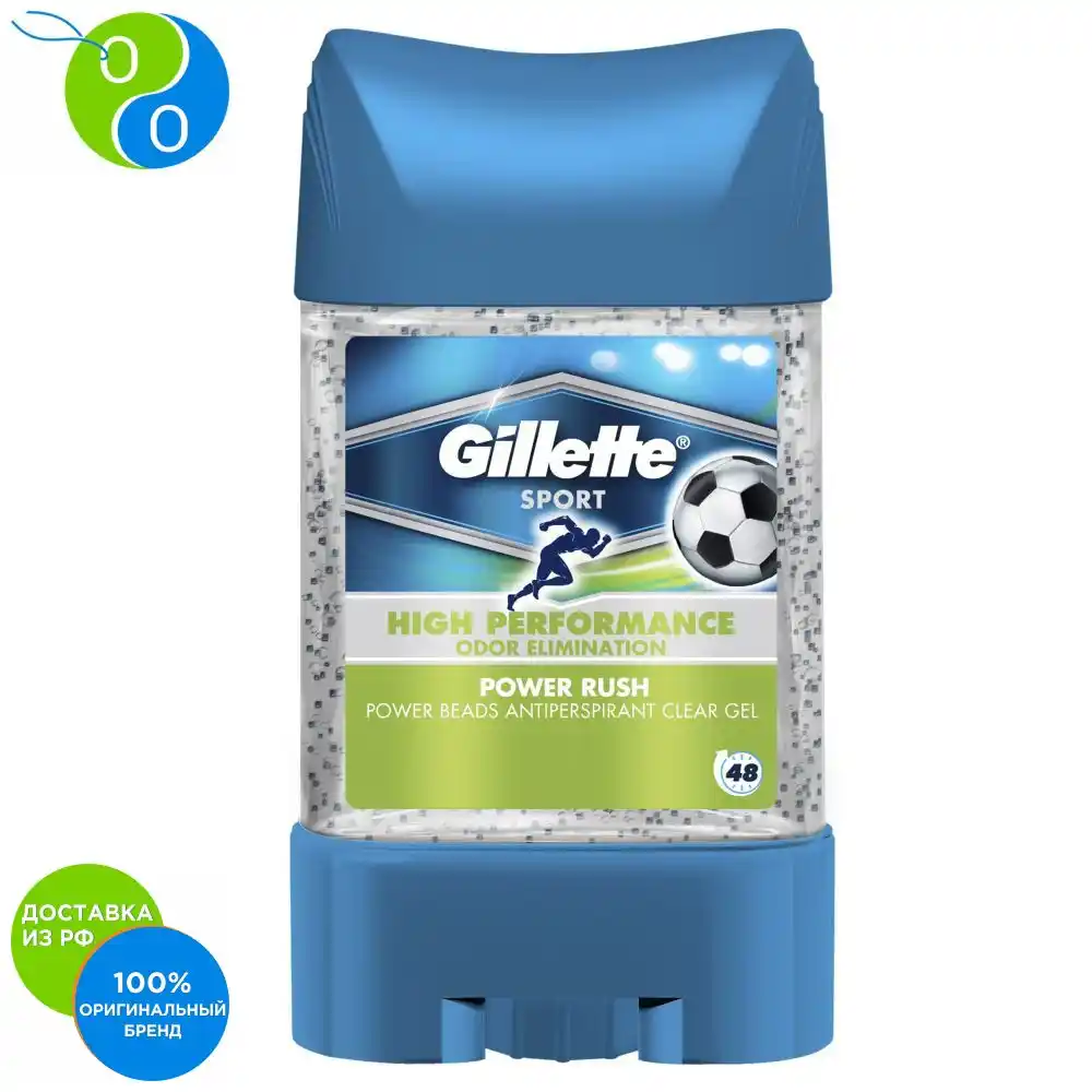 Дезодорант Gillette гель 75мл Power beards Power rush 1x12 (981) (7702018911981)