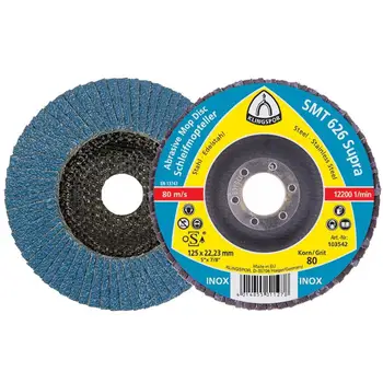 

Circle Petal End (MDT) KLINGSPOR SMT 626 Supra 125X22 P80