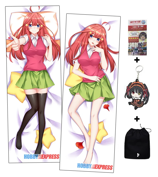 Hobby Express аниме Dakimakura японское обнимающее тело Наволочки Чехол Quintuplets Miku Yotsuba Nino Itsuki Nakano - Цвет: H3926A