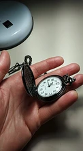 Reloj De bolsillo Retro De plata clásica para hombre, pulsera De mano De cuarzo pulido con cadena colgante, De bolsillo liso, regalo