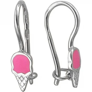 

Esthete earrings of ice cream from silver