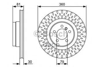 

Disc TORM Front Range Rover III Bosch art. 0986479557