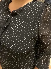 Kimono de talla grande para mujer, Blusa de gasa de lunares, ropa de manga larga, moda coreana, 2021