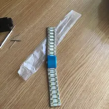 Correa de reloj de acero inoxidable, accesorios de 12mm, 14mm, 16mm, 18mm, 20mm, 22mm y 24mm de ancho, correa de cinco cuentas para buceo