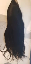 TIANTAI-Peluca de cabello humano liso para mujer, postizo de encaje con cierre de 4x4 28 pulgadas, pelo Remy brasileño con densidad de 150