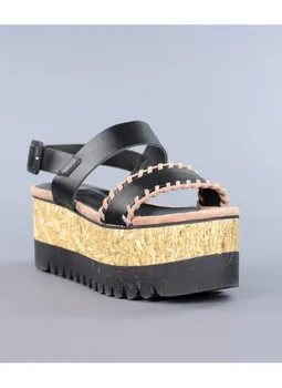 

Wedge sandal wood. hv29