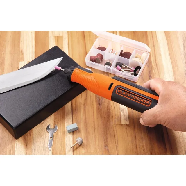 Multifunctional battery tool engraver Black + Decker bcrt8i-xj 7,2 v  complete with snap 36